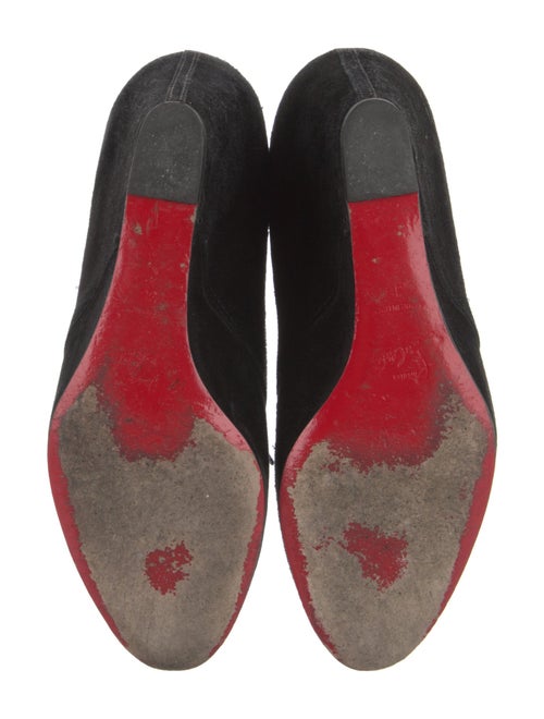 Christian Louboutin Suede Lace-Up Boots
