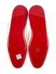 Christian Louboutin Shearling Embroidered Accent Slippers