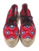Christian Louboutin Satin Printed Espadrilles