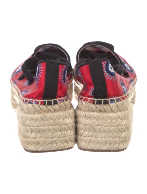 Christian Louboutin Satin Printed Espadrilles
