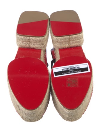 Christian Louboutin Satin Printed Espadrilles