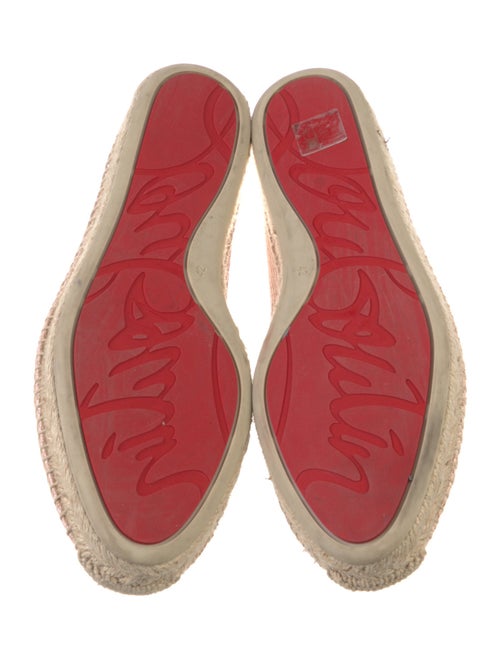 Christian Louboutin Raffia Tweed Pattern Espadrilles