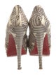 Christian Louboutin Python Animal Print Pumps