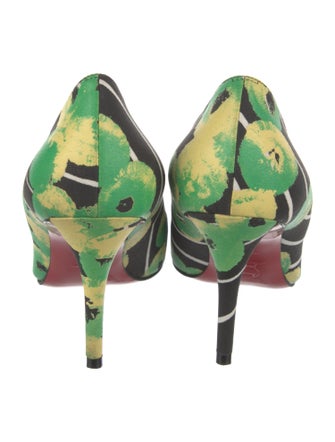 Christian Louboutin Canvas Printed Pumps