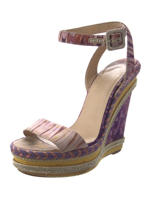 Christian Louboutin Canvas Printed Espadrilles