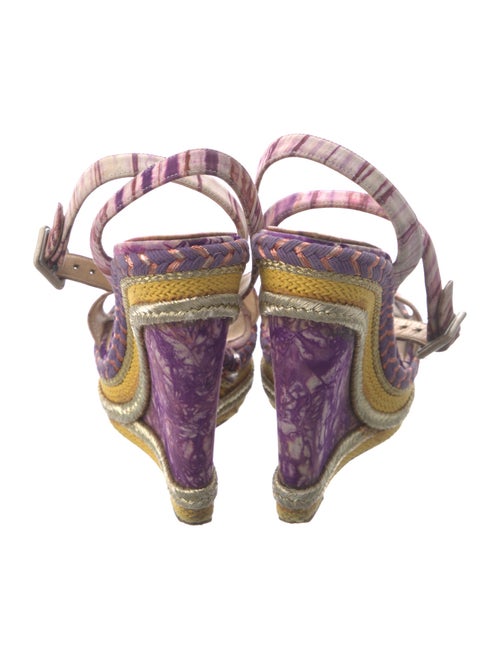 Christian Louboutin Canvas Printed Espadrilles