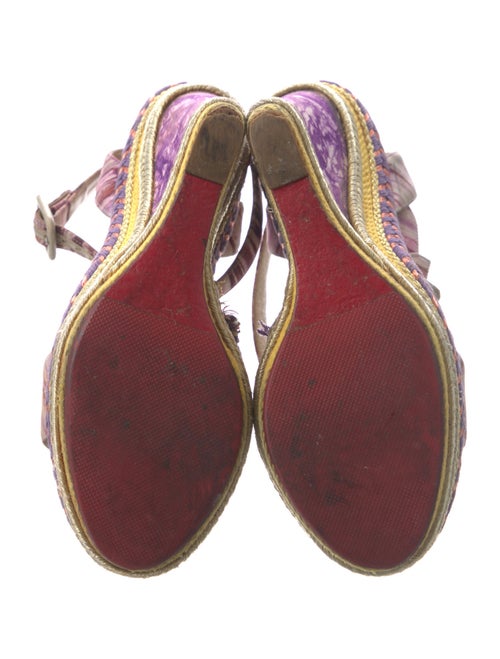 Christian Louboutin Canvas Printed Espadrilles