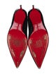 Christian Louboutin Suede Lasercut Accents Pumps