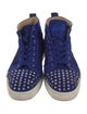 Christian Louboutin Spike Accents Suede Sneakers