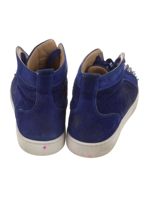 Christian Louboutin Spike Accents Suede Sneakers