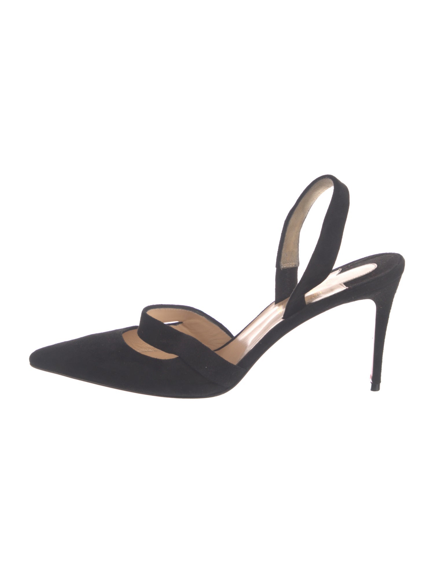 Christian Louboutin Suede Slingback Pumps