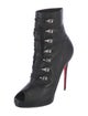 Christian Louboutin Leather Lace-Up Boots
