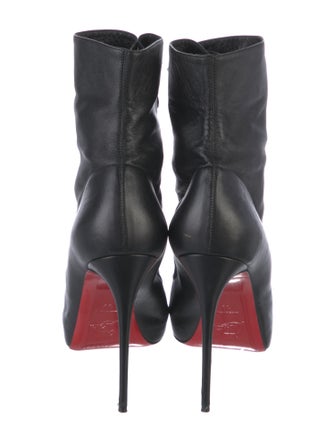 Christian Louboutin Leather Lace-Up Boots