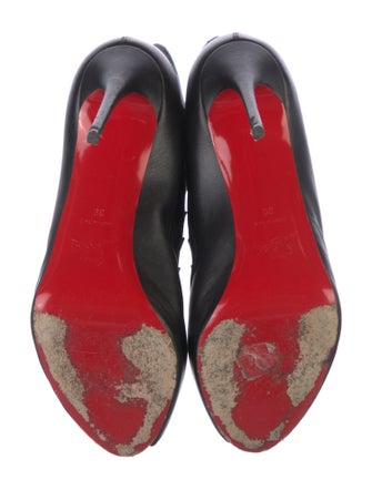 Christian Louboutin Leather Lace-Up Boots