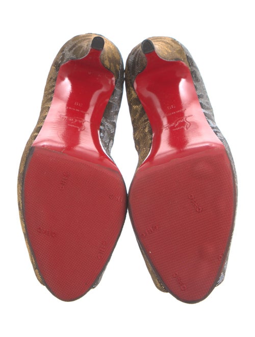 Christian Louboutin Canvas Animal Print Pumps