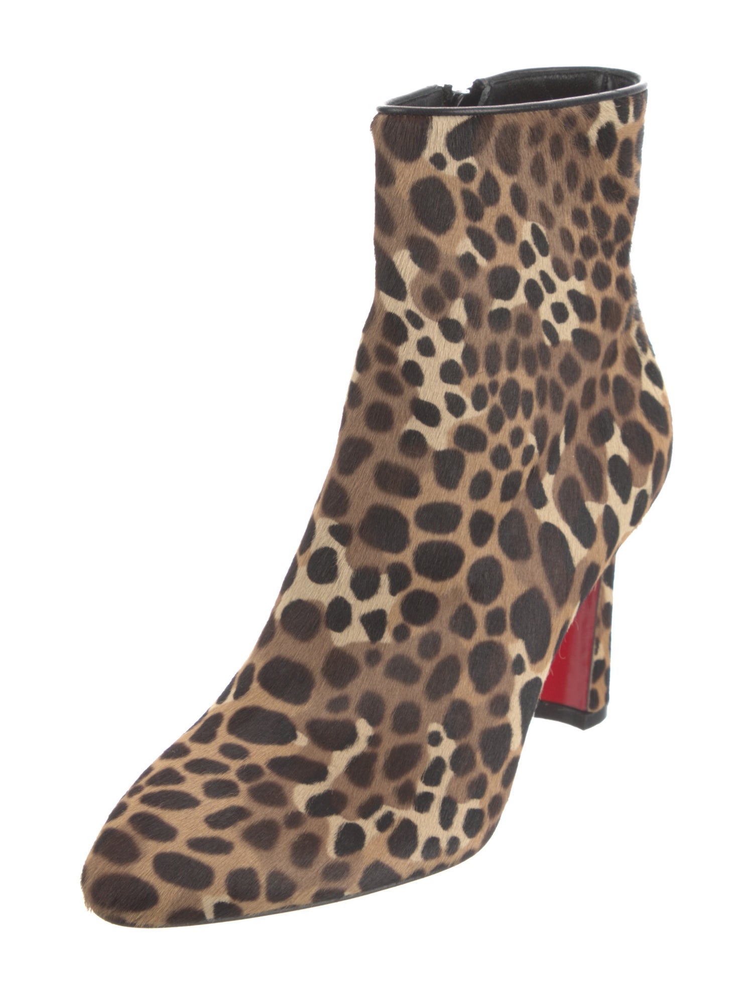Christian Louboutin Ponyhair Animal Print Boots