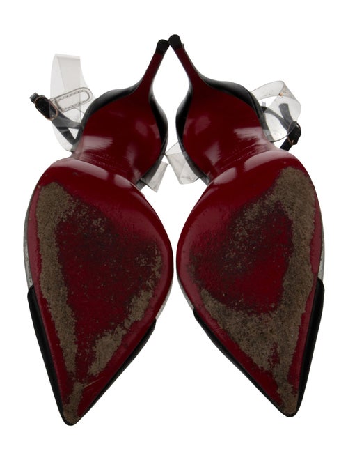 Christian Louboutin Spike Accents Leather T-Strap Pumps