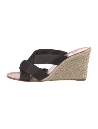 Christian Louboutin Satin Braided Accents Espadrilles