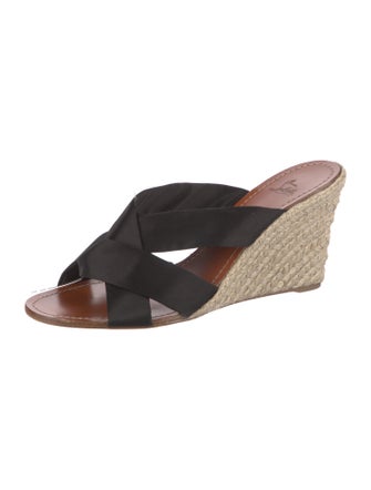 Christian Louboutin Satin Braided Accents Espadrilles