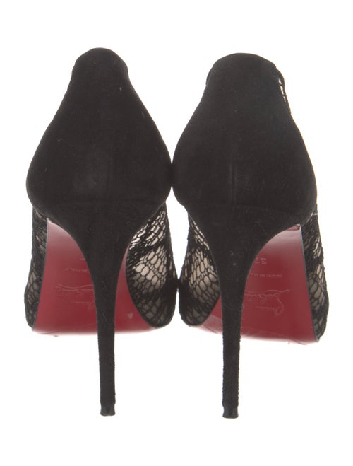 Christian Louboutin Lace Mesh Accents Pumps