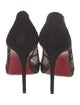 Christian Louboutin Lace Mesh Accents Pumps