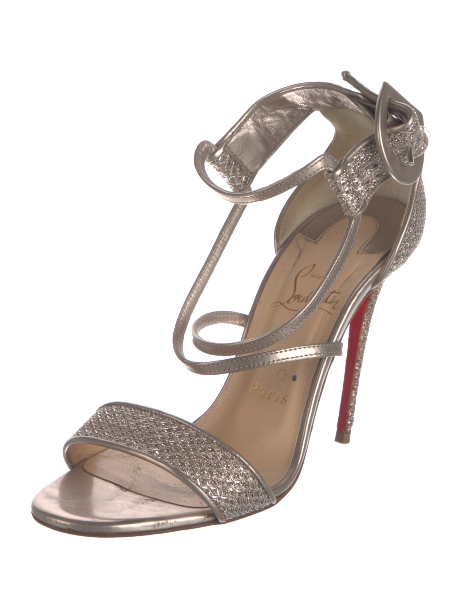 Christian Louboutin Glitter Glitter Accents Sandals