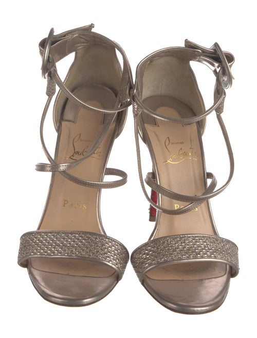 Christian Louboutin Glitter Glitter Accents Sandals