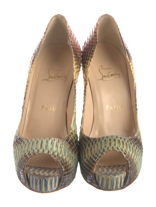 Christian Louboutin Snakeskin Printed Sandals