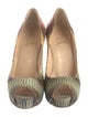 Christian Louboutin Snakeskin Printed Sandals