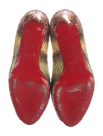 Christian Louboutin Snakeskin Printed Sandals