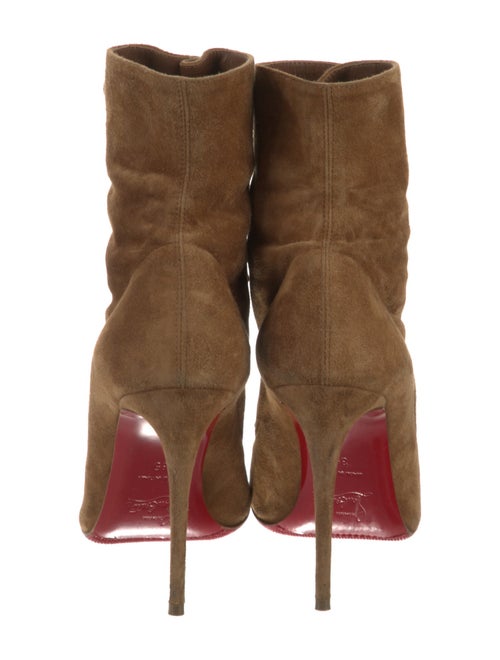 Christian Louboutin Suede Lace-Up Boots