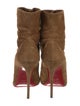 Christian Louboutin Suede Lace-Up Boots