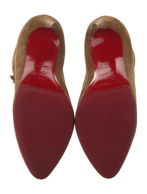 Christian Louboutin Suede Lace-Up Boots
