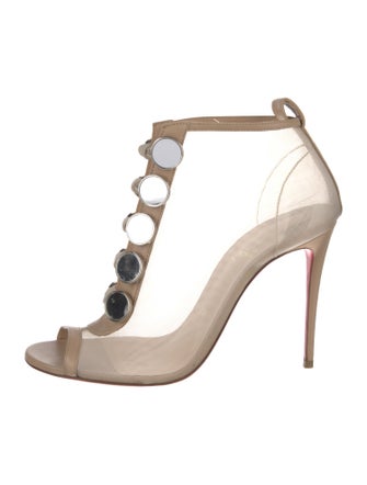 Christian Louboutin Mesh T-Strap Pumps