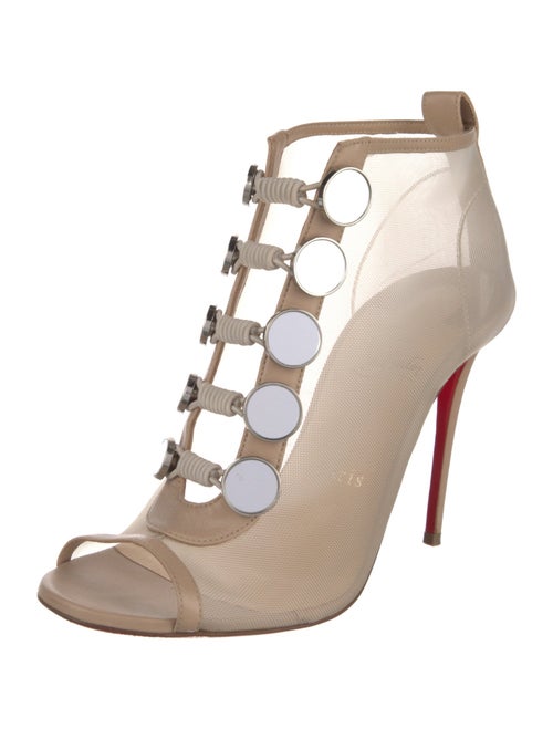 Christian Louboutin Mesh T-Strap Pumps
