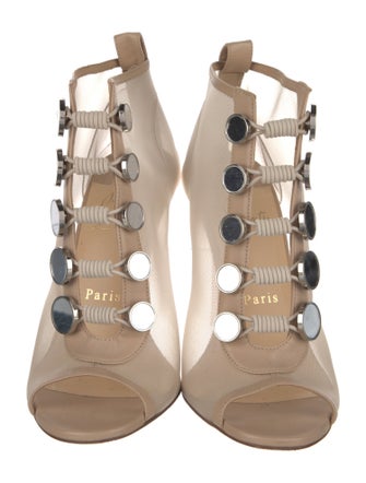 Christian Louboutin Mesh T-Strap Pumps