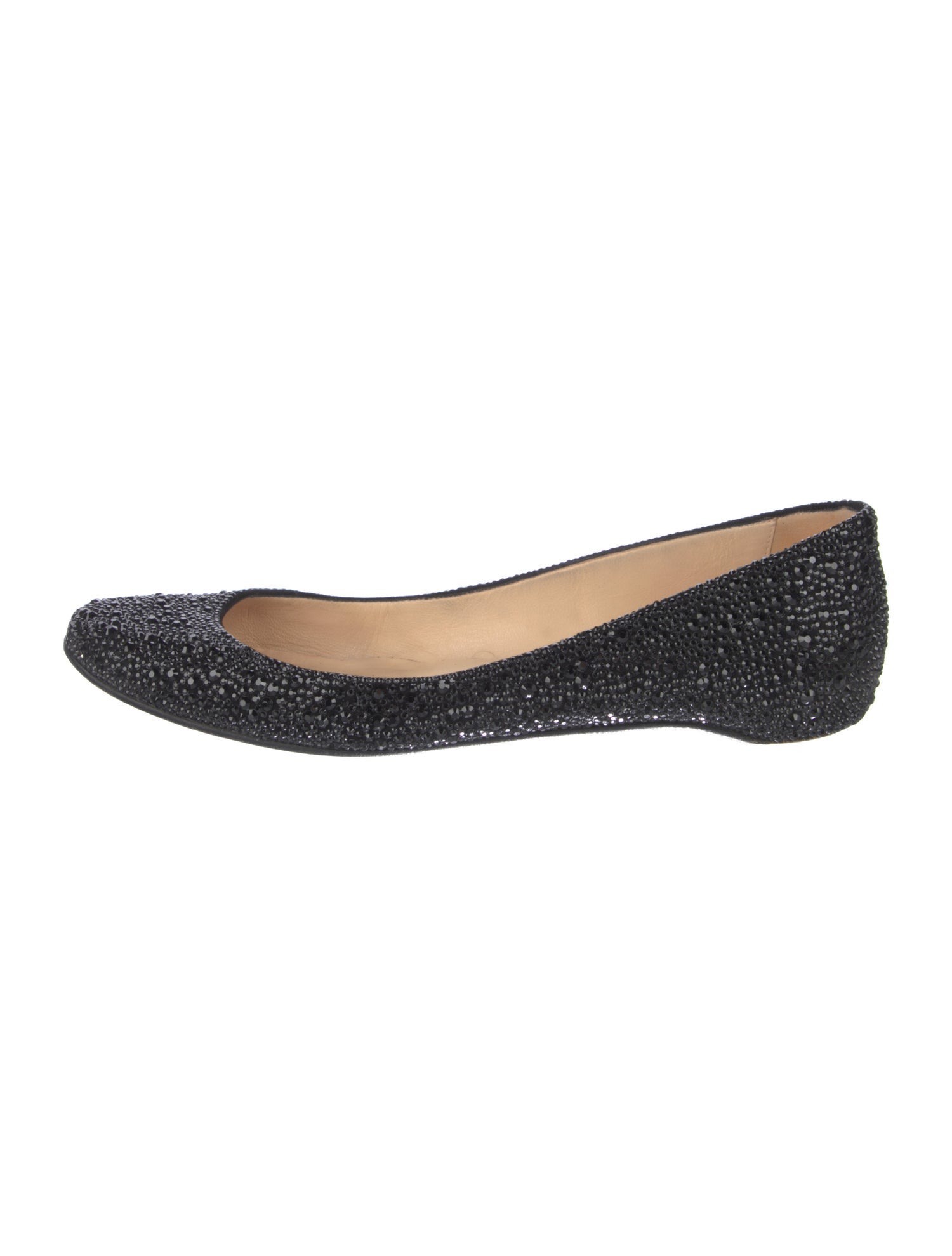 Christian Louboutin Crystal Crystal Embellishments Ballet Flats