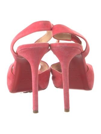 Christian Louboutin Suede T-Strap Pumps