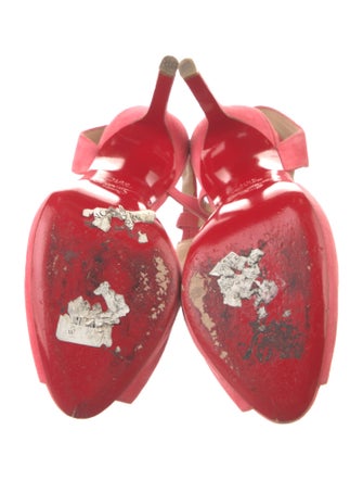 Christian Louboutin Suede T-Strap Pumps