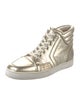 Christian Louboutin Spike Accents Leather Sneakers