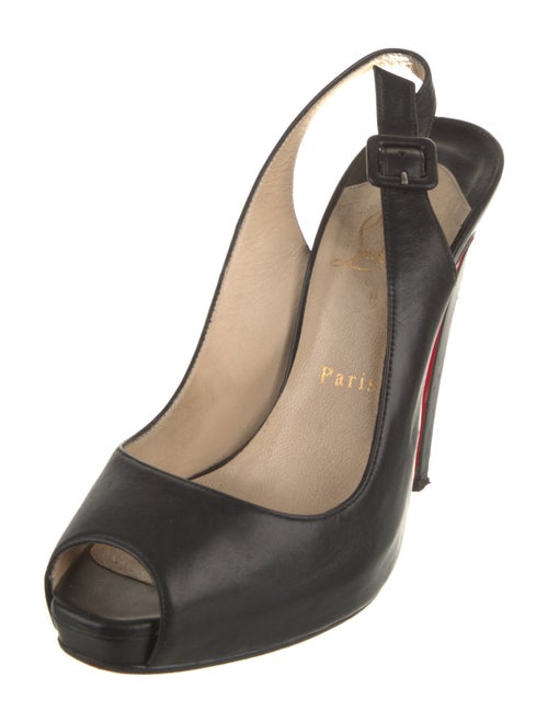 Christian Louboutin Leather Slingback Pumps