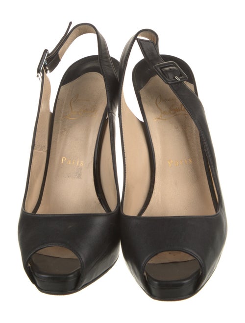 Christian Louboutin Leather Slingback Pumps
