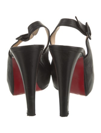 Christian Louboutin Leather Slingback Pumps