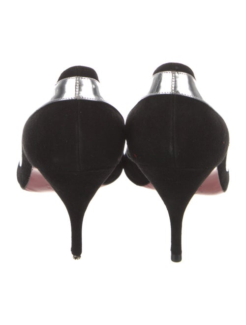 Christian Louboutin Suede Bow Accents Pumps