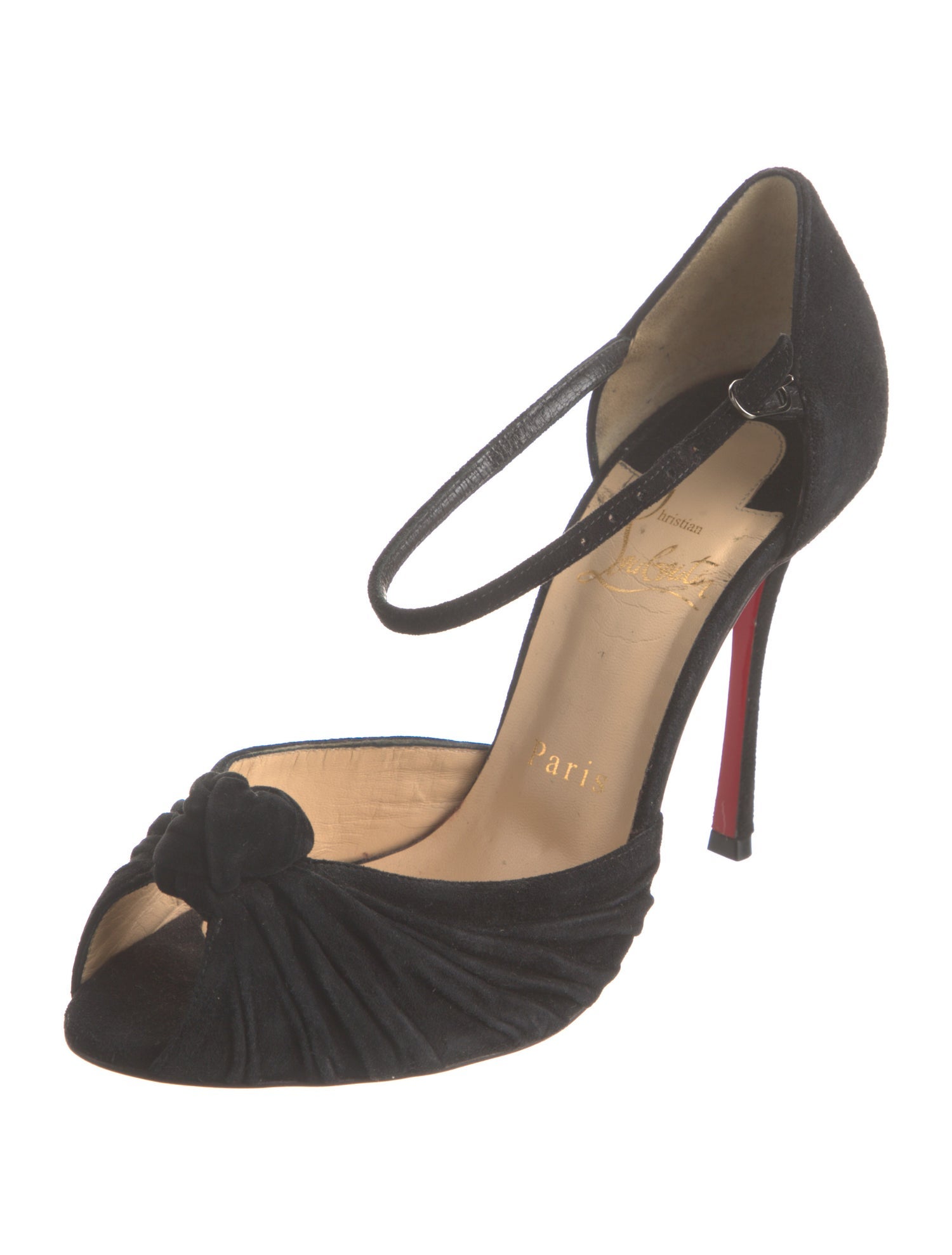 Christian Louboutin Suede D'Orsay Pumps