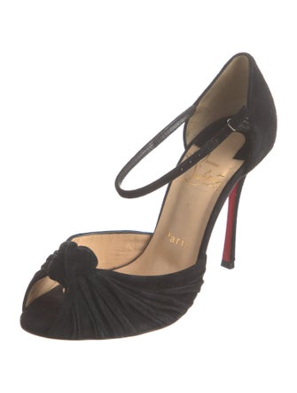 Christian Louboutin Suede D'Orsay Pumps