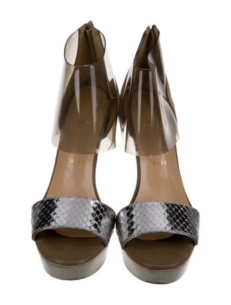 Christian Louboutin Suede Gladiator Sandals