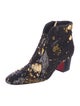 Christian Louboutin Sequins Printed Western Boots
