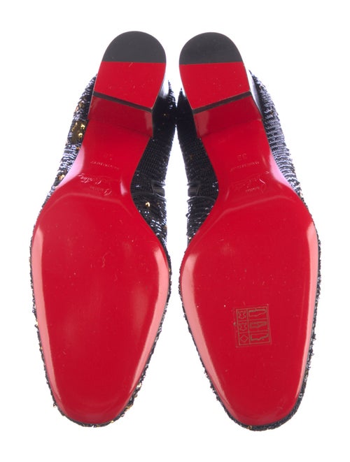 Christian Louboutin Sequins Printed Western Boots