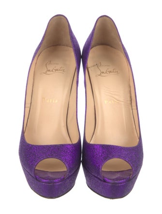 Christian Louboutin Glitter Glitter Accents Pumps